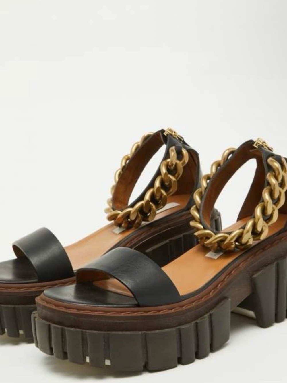 Stella McCartney Chunky Chain Platform Sandals